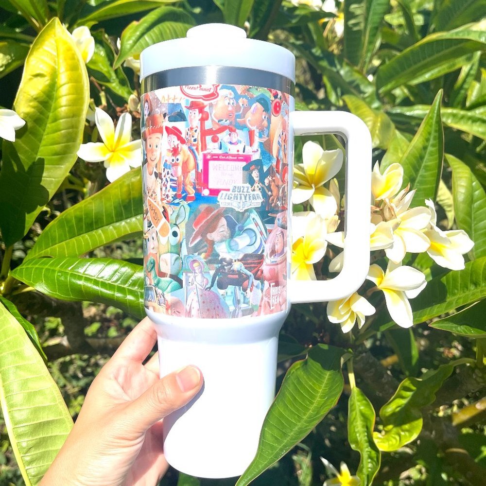 Walt Disney Toy Story Woody Buzz Brand new 40 oz double wall stainless tumbler f - Picture 5 of 8